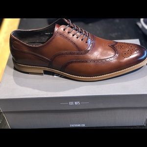 Stacy Adams brown leather dress shoe